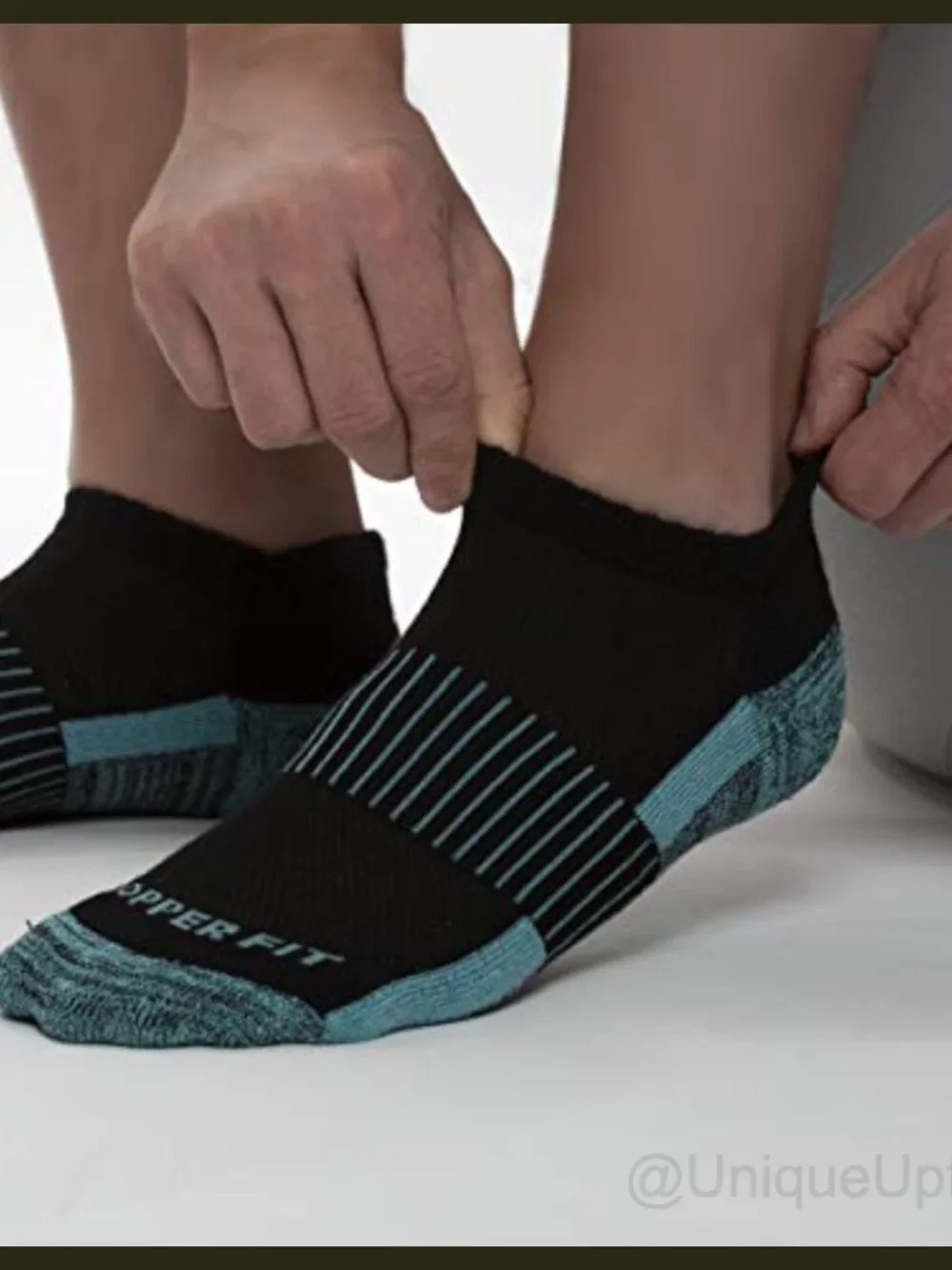 Copper-Infused Ankle Sport Socks 3 Pairs Cushioned Breathable Athletic